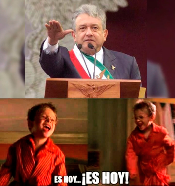 AMLO: Memes de la toma de protesta como presidente de México