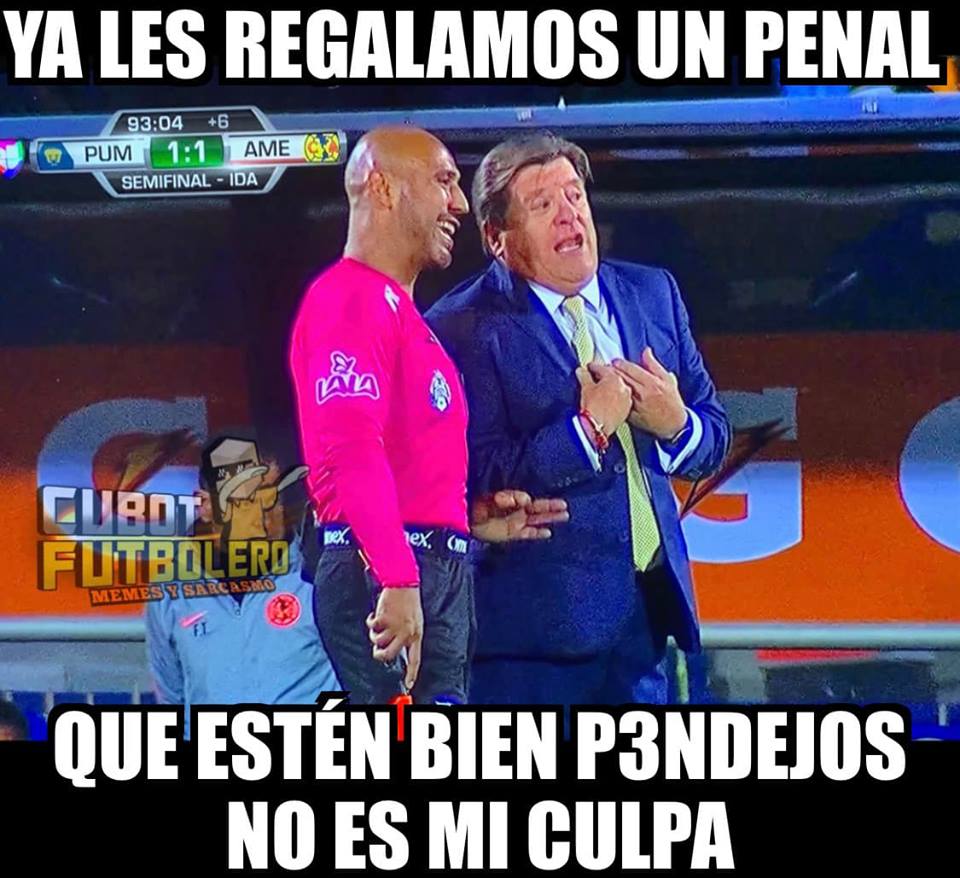 Memes del Pumas vs. América de la Ida de Semifinales