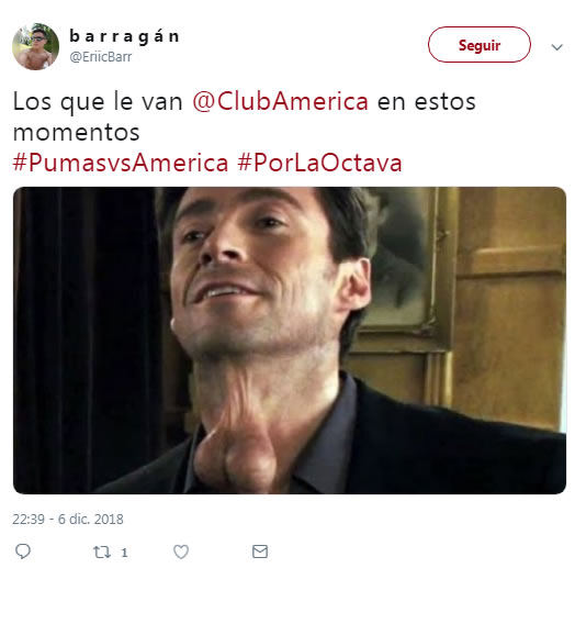 Memes del Pumas vs. América de la Ida de Semifinales