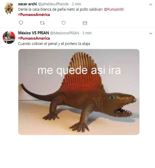 Memes del Pumas vs. América de la Ida de Semifinales
