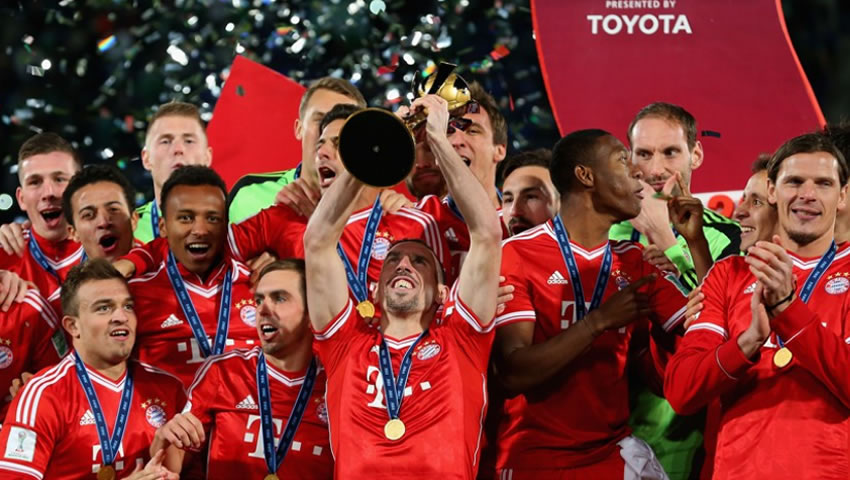En 2013, Bayern Munich derrotó 2-0 al Raja Casablanca de Marruecos.