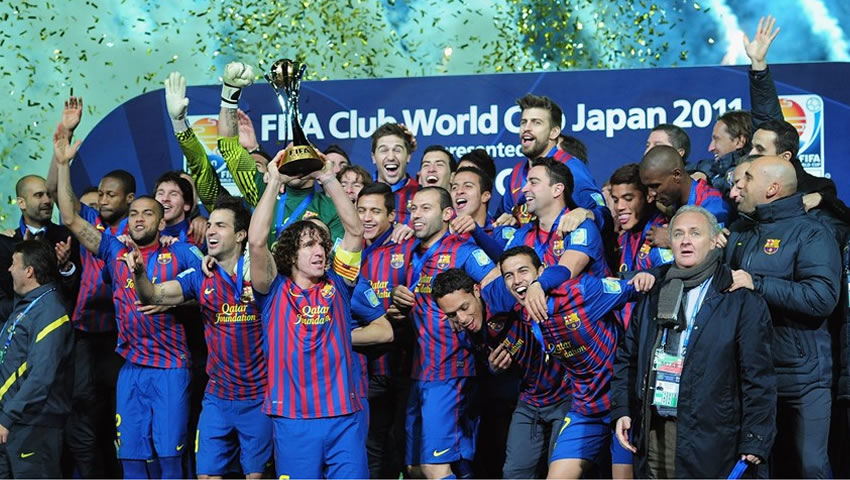 En 2011, Barça lo vuelve a hacer, esta vez a costa del Santos de Brasil.