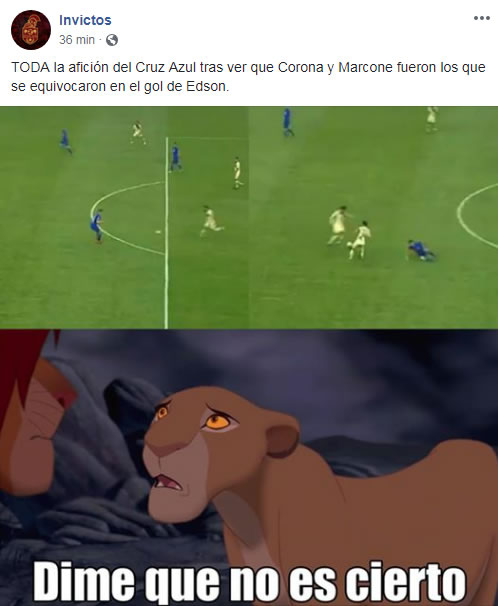 Memes del Cruz Azul vs. América de la Final de Vuelta del Apertura 2018
