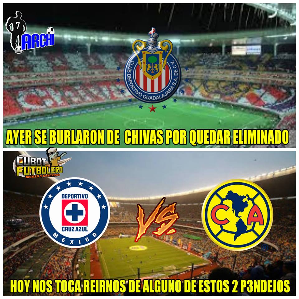 Memes del Cruz Azul vs. América de la Final de Vuelta del Apertura 2018