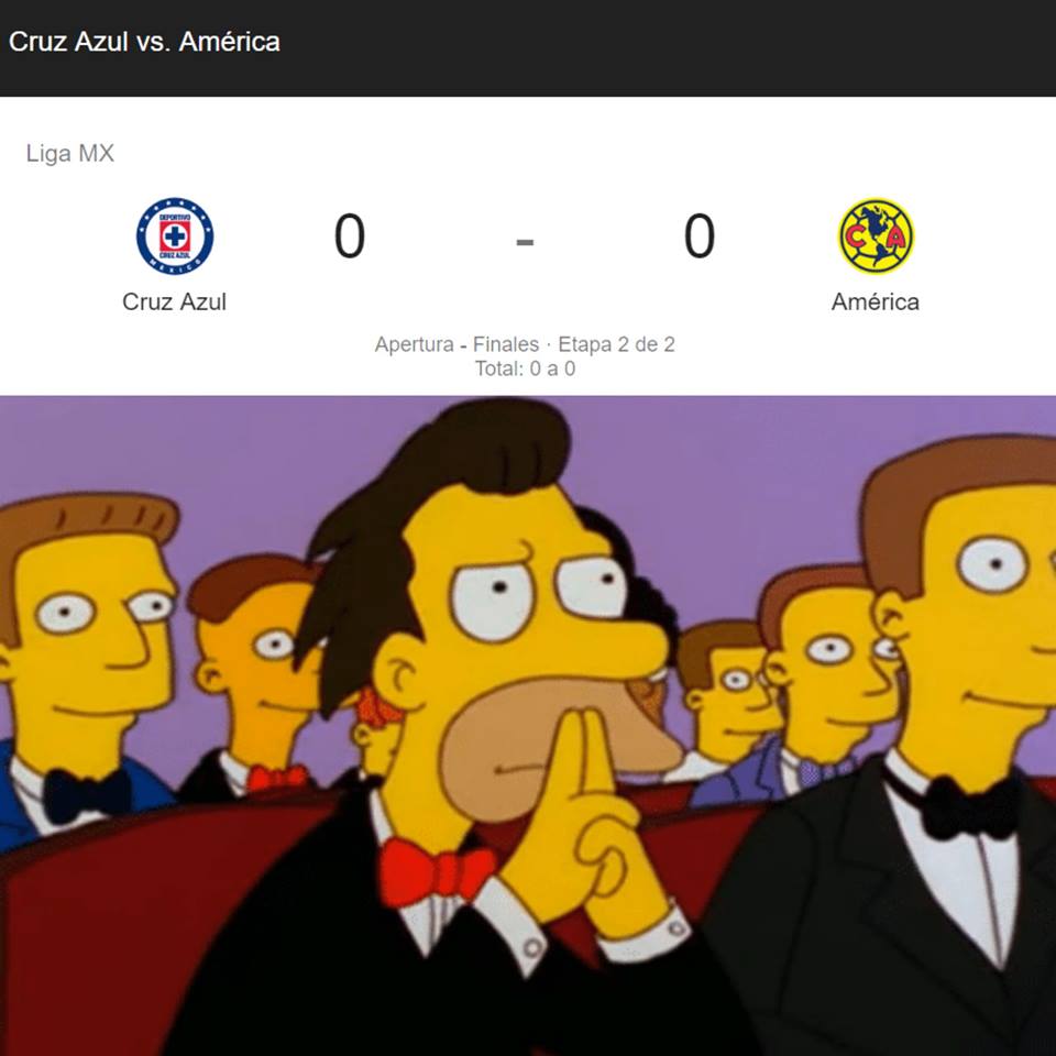 Memes del Cruz Azul vs. América de la Final de Vuelta del Apertura 2018