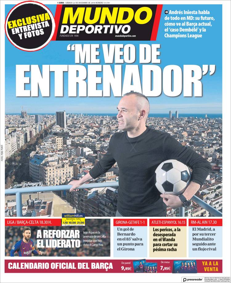 Mundo Deportivo España | El Papelón (22/12/2018)