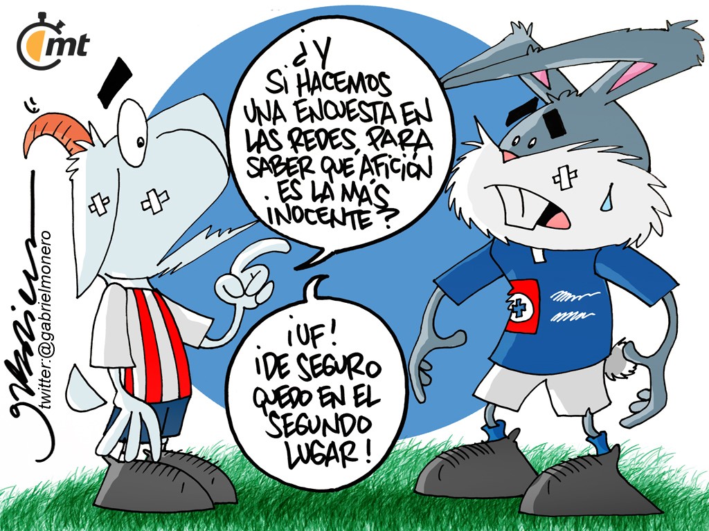 Chivas y Cruz Azul ¿Qué afición es más inocente? (Cartón)