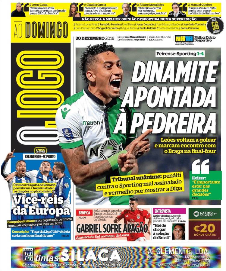 Las portadas del mundo deportivo en este 30 de diciembre de 2018