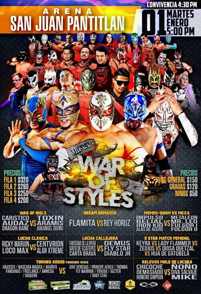 Lucha Libre, Carteleras, CMLL, AAA, Lucha Independiente