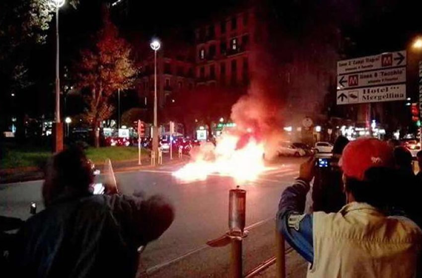 Previo al duelo Inter vs Napoli hubo disturbios.  (Foto: Especial)