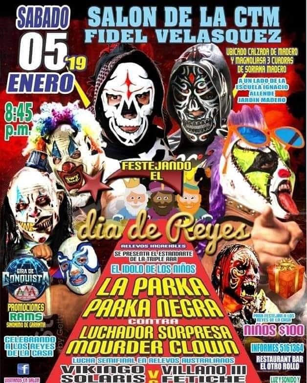 Te presentamos los eventos de lucha libre de la primera semana de 2019.