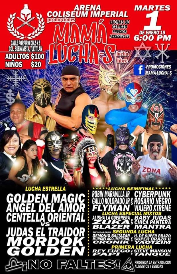 Te presentamos los eventos de lucha libre de la primera semana de 2019.