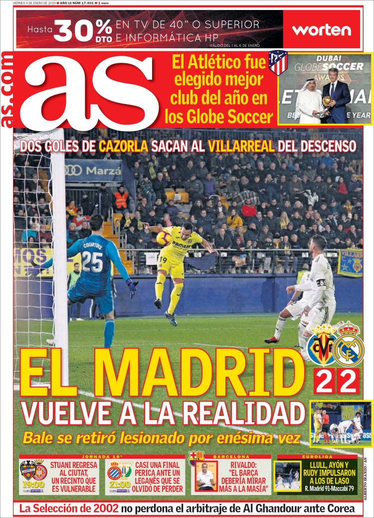 Las portadas deportivas más destacadas del mundo.