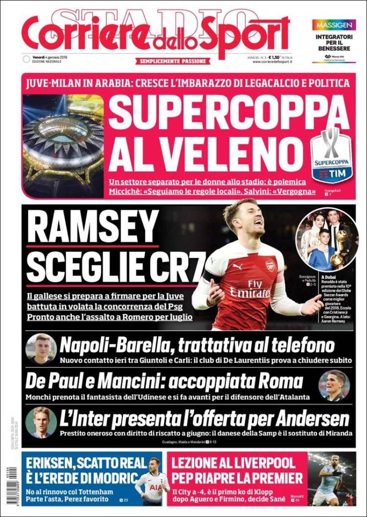 Las portadas deportivas más destacadas del mundo.