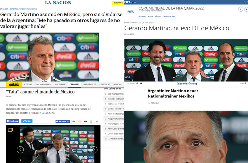 Portadas del mundo hablan de la presentación de Tata Martino con México (Especial)
