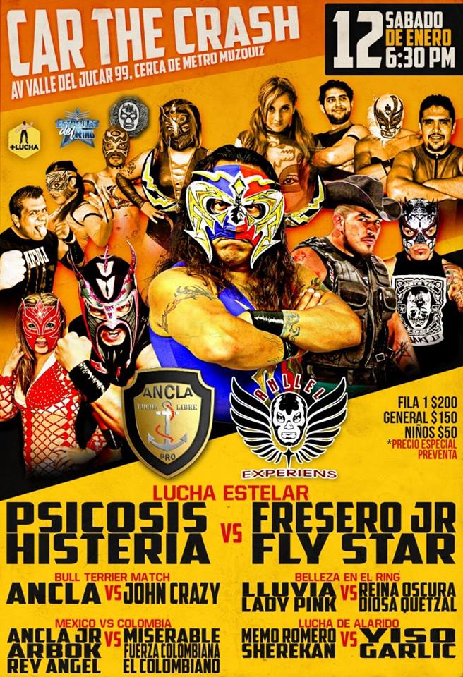 Carteleras de lucha libre del 9 al 15 de enero de 2019.