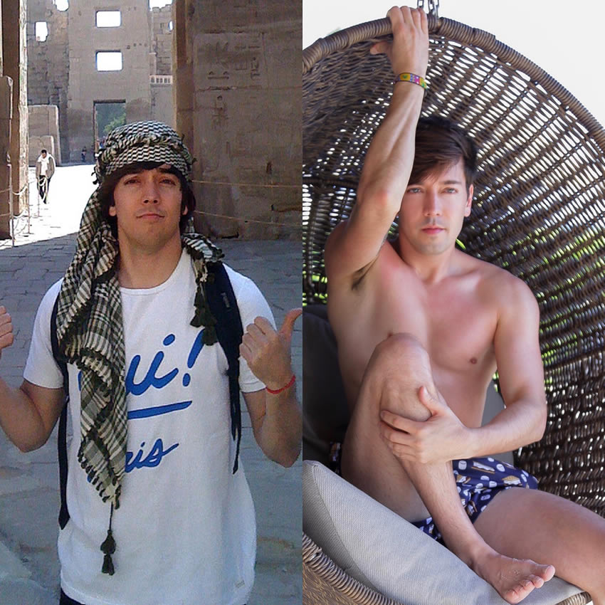El #10yearchallenge inundó las redes sociales de los famosos.
