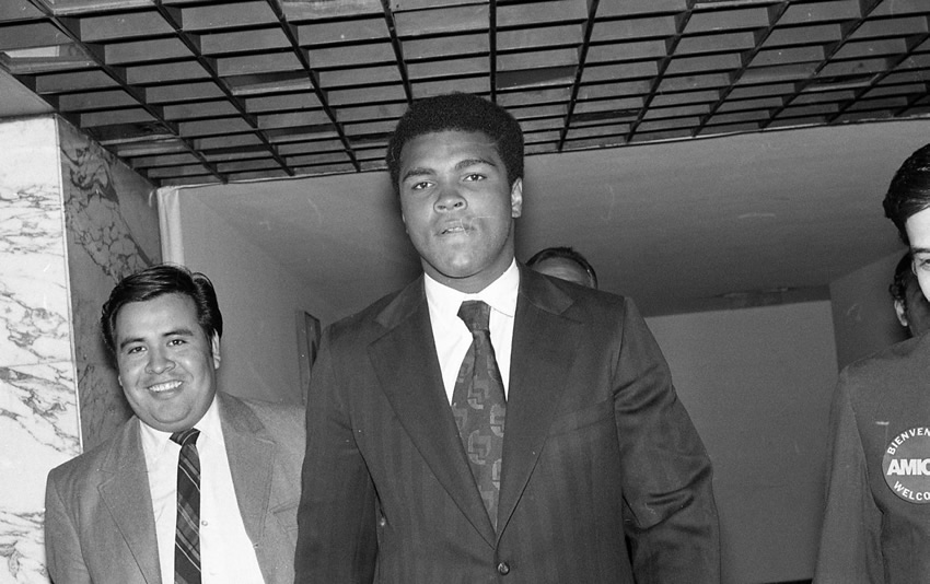 Muhammad Ali, en el hotel María Isabel Sheraton.