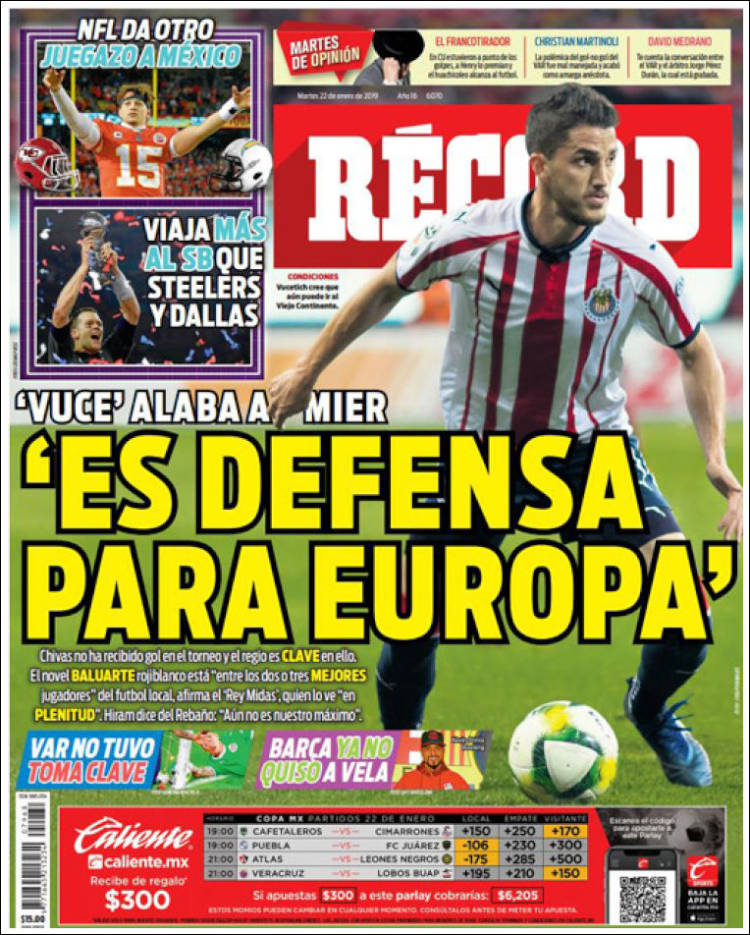 Las mejores portadas deportivas en el Mundo... Galería.