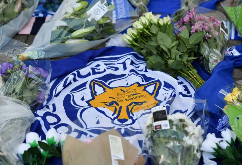 El 27 de octubre 2018, el propietario del Leicester, Vichai Srivaddhanaprabha, falleció cuando su helicóptero se desplomó. Foto AFP