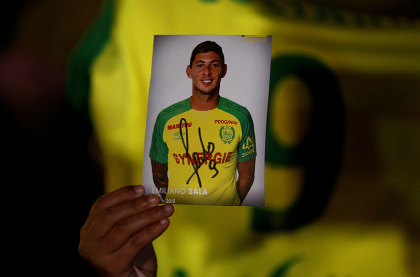 Sala, de 28 años, y un piloto viajaban desde Nantes a Cardiff cuando se perdió la comunicación con la aeronave. (Foto: Reuters)