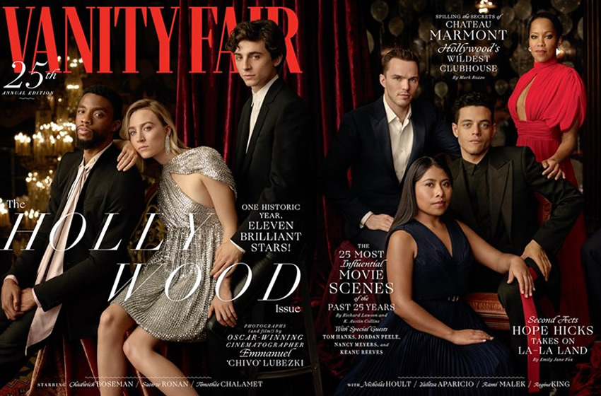 Yalitza Aparicio,, en la portada de Vanity Fair, tomada por Emmanuel 'Chivo' Lubeski. Foto @VanityFair