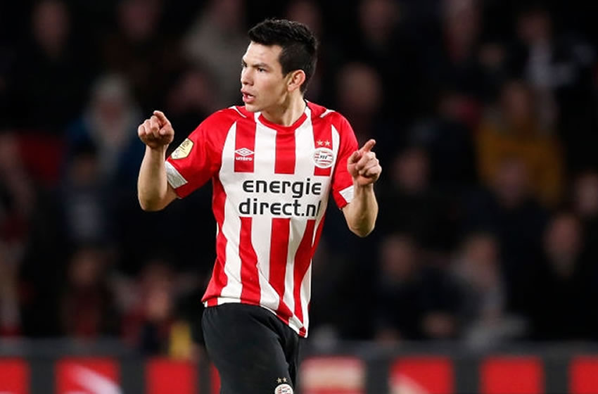 Lozano abrió el marcador al minuto 15. (Foto: @PSV)