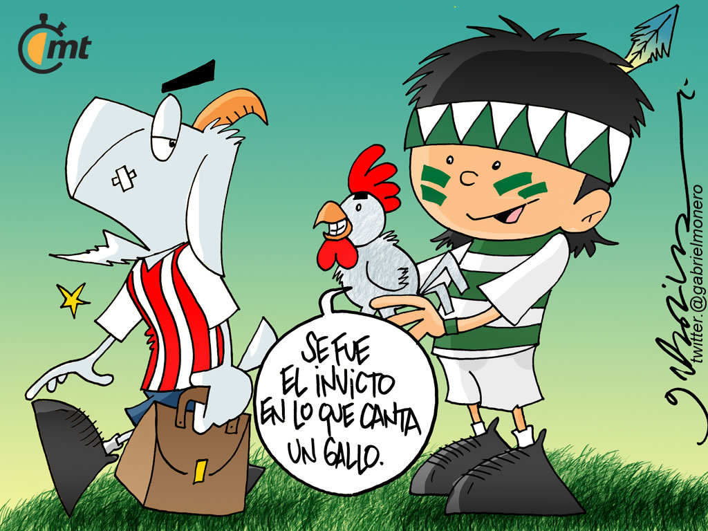 Se fue el invicto en lo que canta un gallo