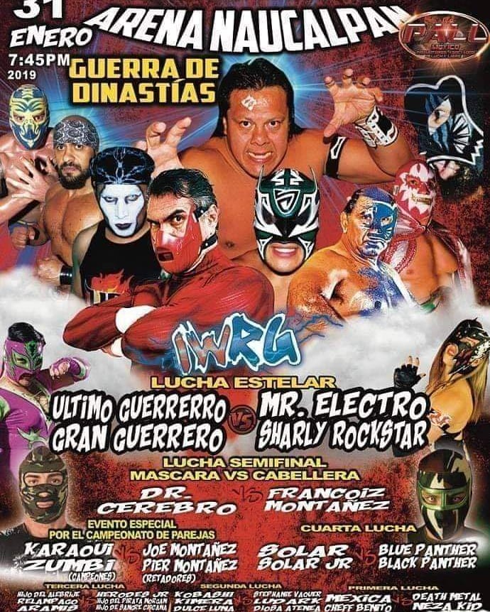 Carteleras lucha libre del 30 de enero al 5 de febrero.