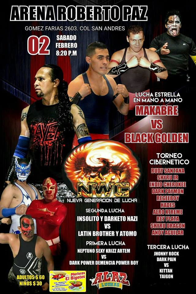 Carteleras lucha libre del 30 de enero al 5 de febrero