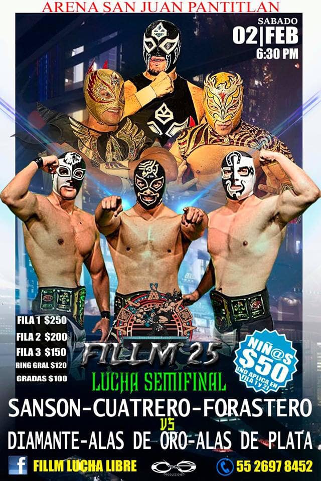 Carteleras lucha libre del 30 de enero al 5 de febrero