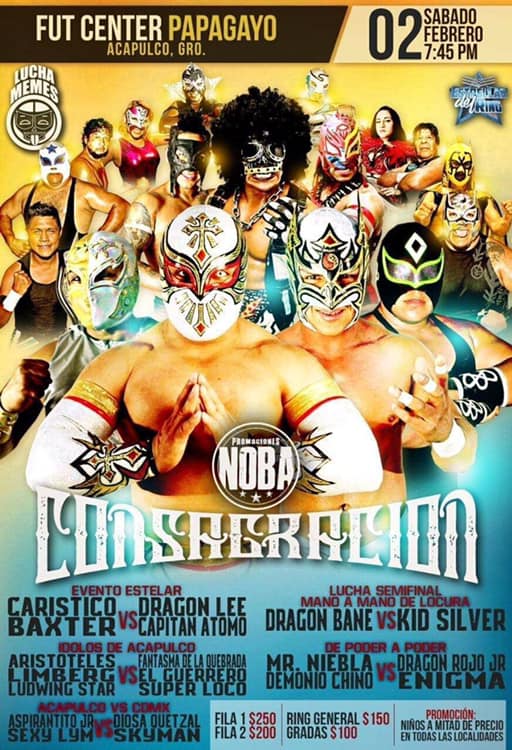 Carteleras lucha libre del 30 de enero al 5 de febrero