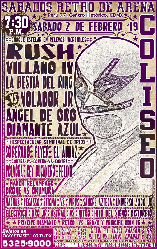 Carteleras lucha libre del 30 de enero al 5 de febrero