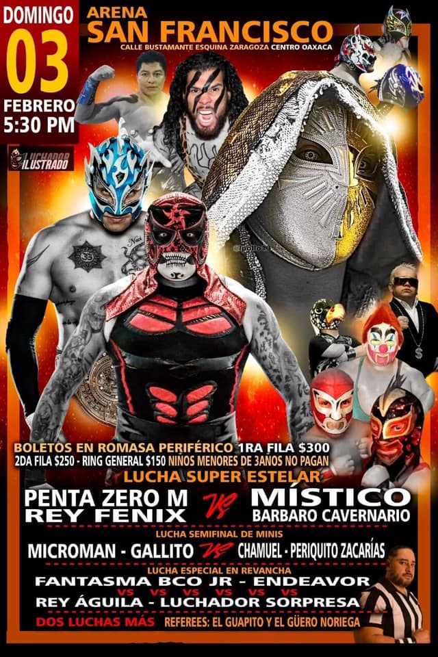 Carteleras lucha libre del 30 de enero al 5 de febrero