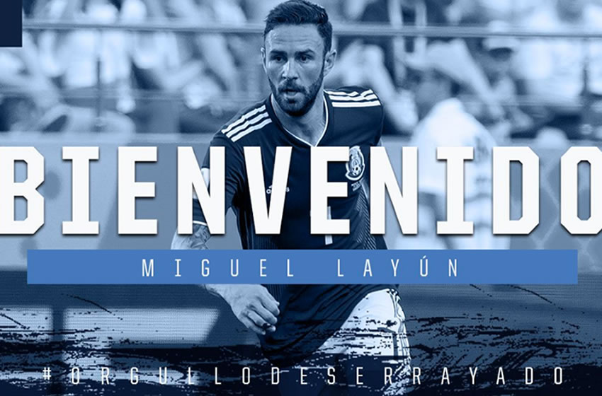 El equipo regio le dio la bienvenida a Layún. (rayados)