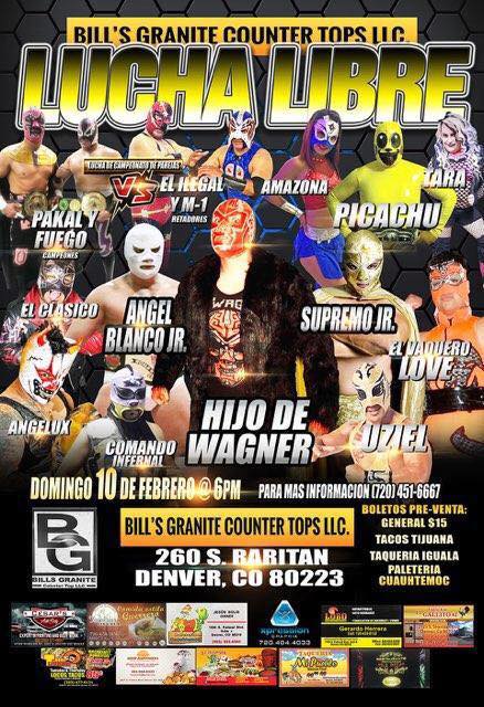 Eventos de lucha libre por todos lados.