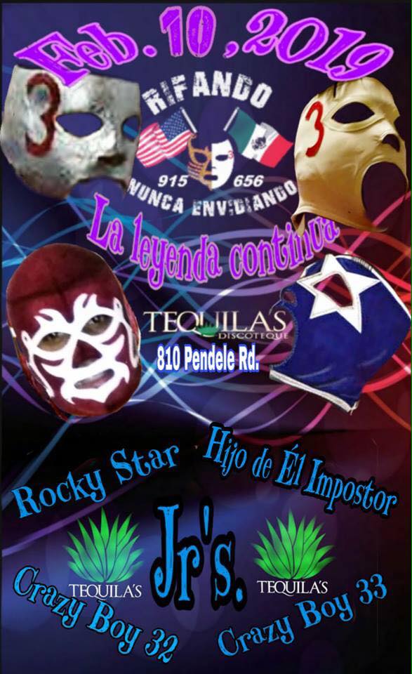 Eventos de lucha libre por todos lados.