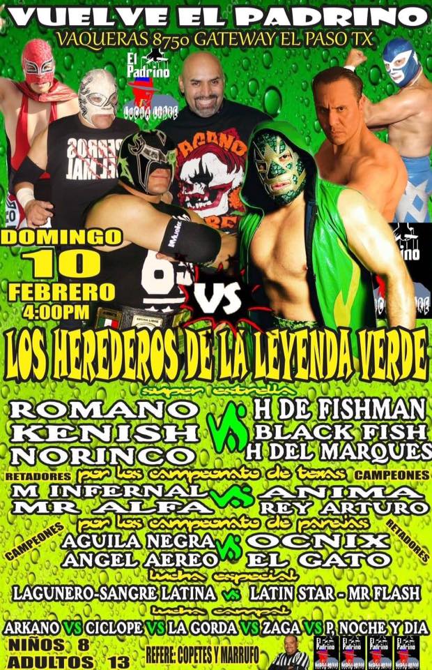 Eventos de lucha libre por todos lados.