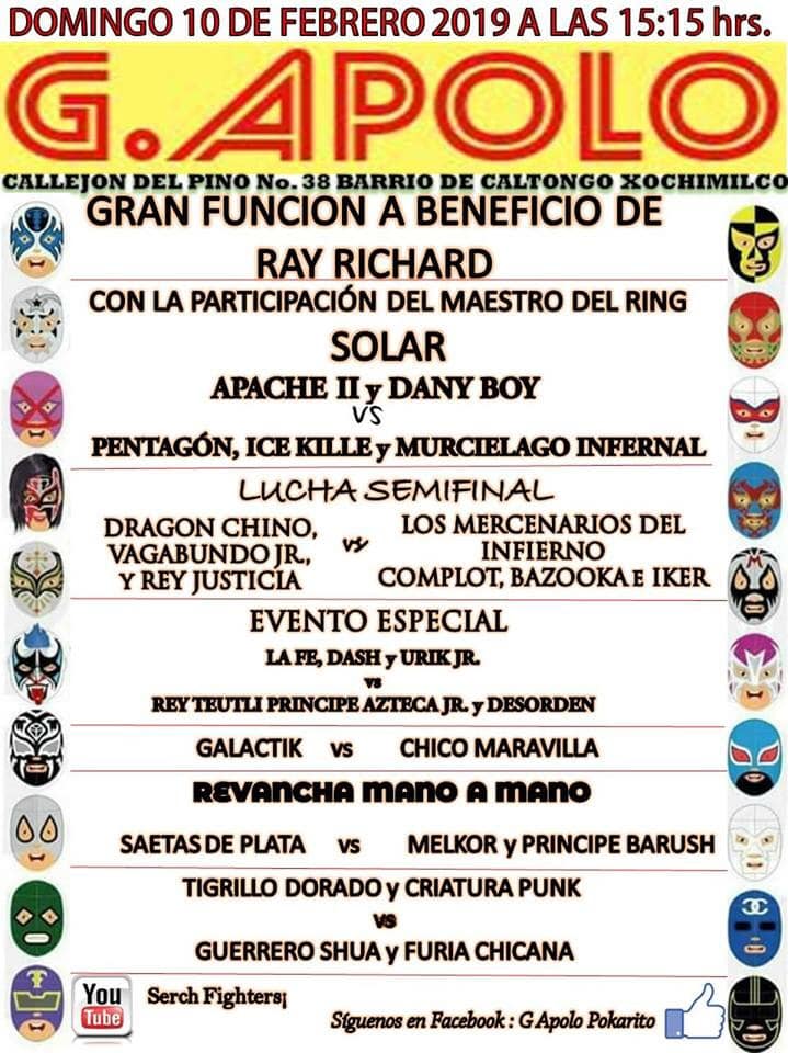Eventos de lucha libre por todos lados.