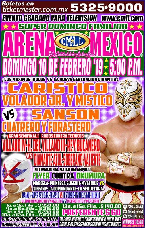 Eventos de lucha libre por todos lados.