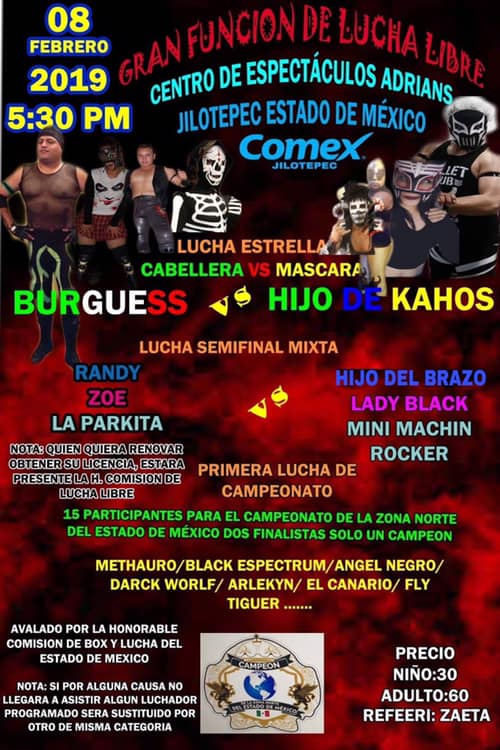 Eventos de lucha libre por todos lados.
