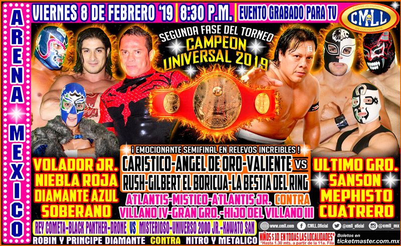 Eventos de lucha libre por todos lados.