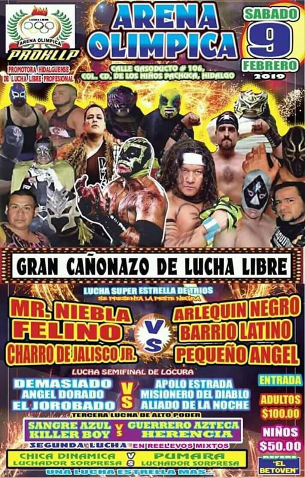 Eventos de lucha libre por todos lados.