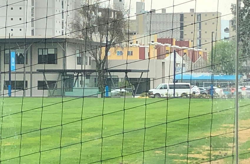 Los trofeos estaban expuestos frente a la cancha principal de Coapa.