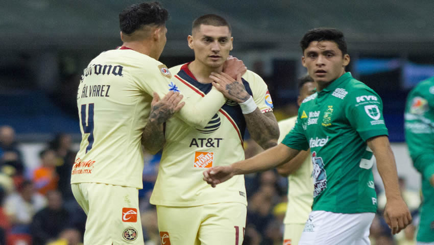 América cayó 0-3 ante León en la cancha del Estadio Azteca en la Jornada 6 del Clausura 2019 en la Liga MX. (Foto: Imago7)