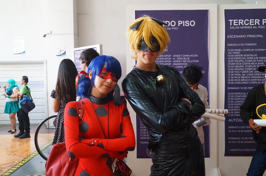 Ladybug y Cat Noir. (Foto: Aldo Pérez)