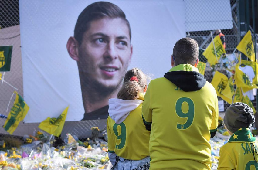 Las grandes competencias europeas mostrarán sus respetos por la muerte de Sala. Foto: AFP