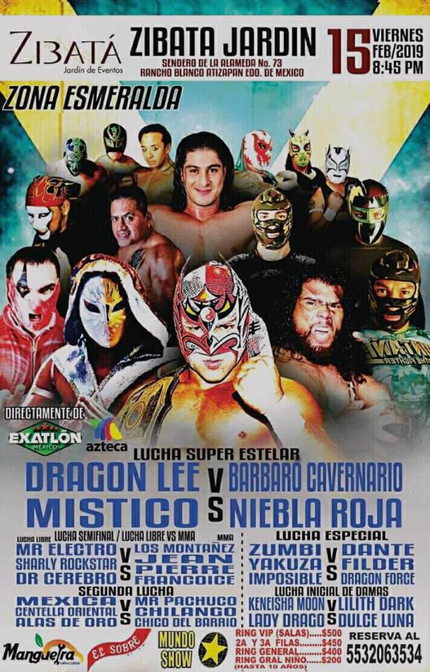 Las carteleras de Lucha Libre.