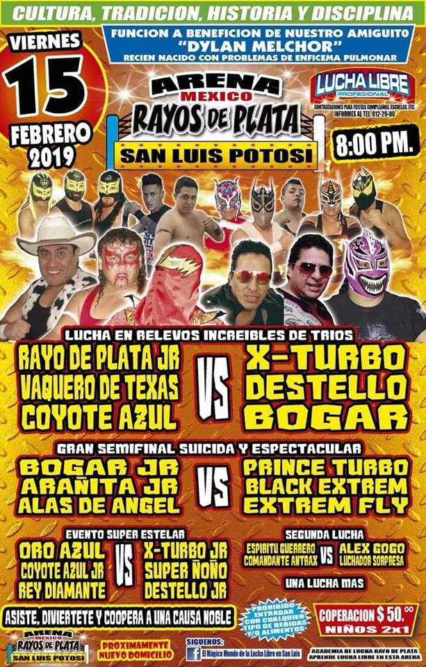 Las carteleras de Lucha Libre.