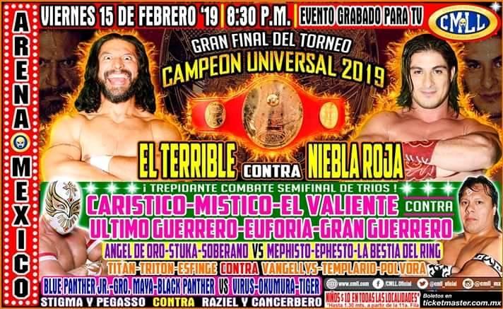 Las carteleras de Lucha Libre.